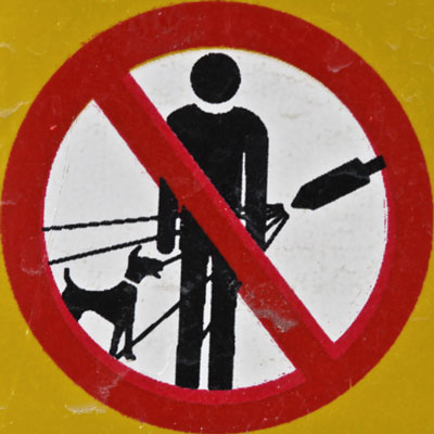 Warning Dog Shower