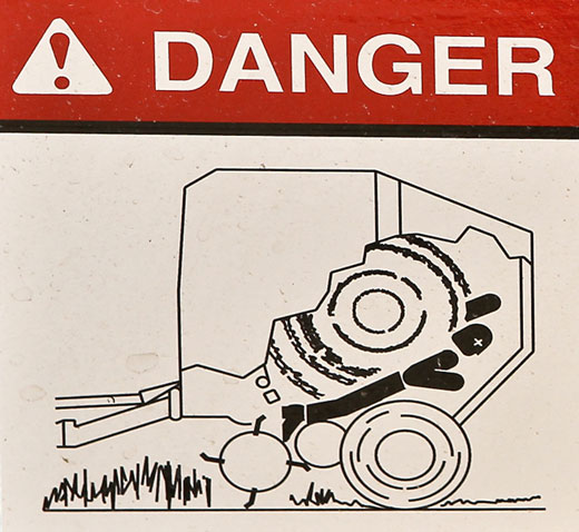 Warning Sign Mangled